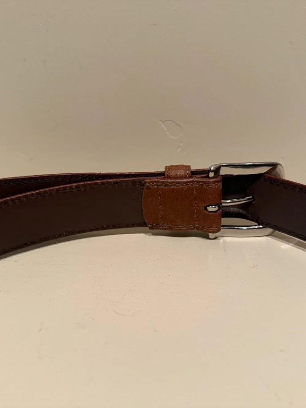 Izod Brown Leather Belt Size 36